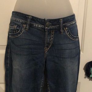 Silver jeans, never worn size 29/30
